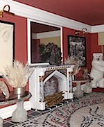 Jenny Burnett made this lovely warm study using PF23P fireplace, complete with logs and bear